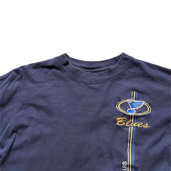 St. Louis Blues NHL Hockey Long Sleeve T-Shirt-blue-Large-GUC - Picture 3 of 5